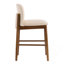 Chaise de bar avec revêtement beige-1002171718