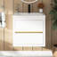 24" Wall-Mounted Bathroom Vanity With Sink-1442880460