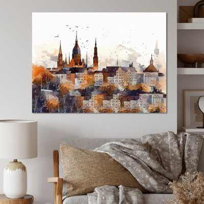 «Roseellen Brown and White Munich Opulence», reproduction sur toile