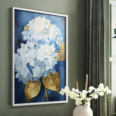 FLORAL Series XCVI - reproduction encadrée de qualité supérieure - prête à être accrochée - aucun clou requis