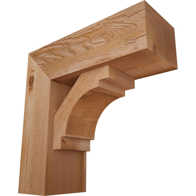 Support Merced Block avec support décalé, 22 X 22, Cèdre rouge occidental de l 8 po (scié brut)