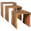 Solid Wood Nesting Tables With Dovetail Joinery