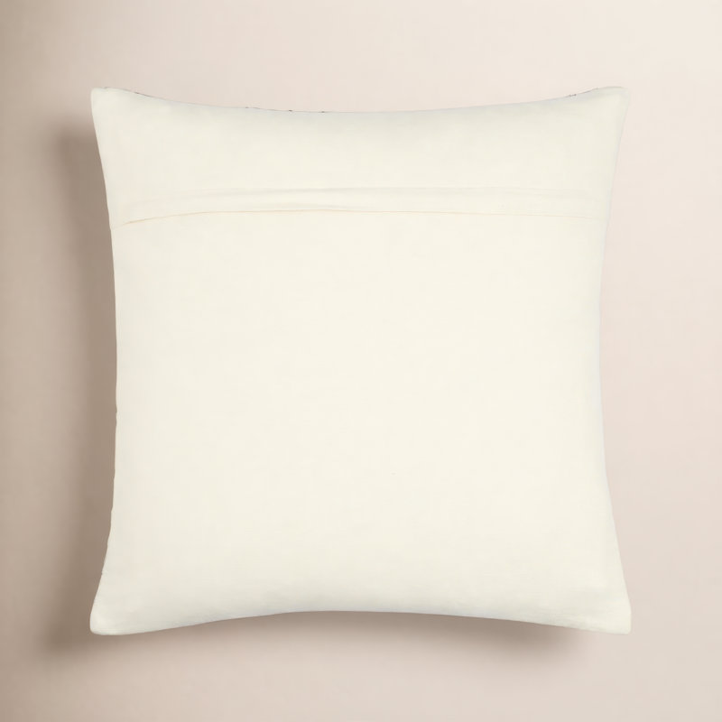 Dia Cotton/Wool Throw Pillow, Polyester/Polyfill, 18" x 18"