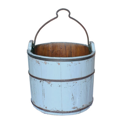 Blue Elephant Decorative Bin