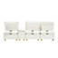 Chic 3 flanelle avec porte-gobelets et option de rangement fonctionnel Compartiment élégant pour le salon