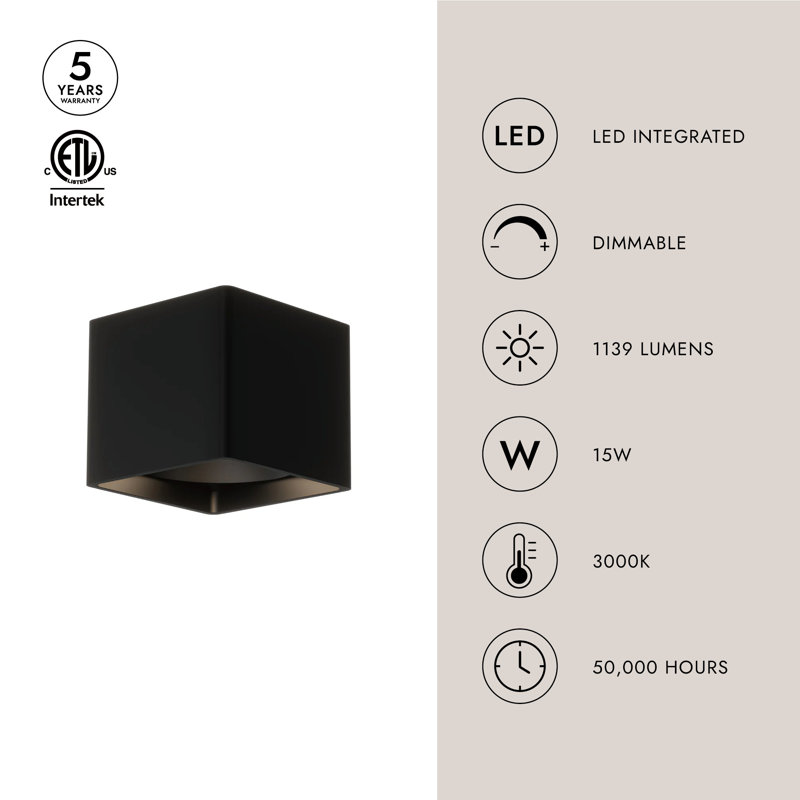 Falco 1 - Light LED Flush Mount, White