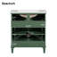 Meuble-lavabo élégant avec lavabo en céramique et tablettes réglables, idéal pour les petits espaces-233817665