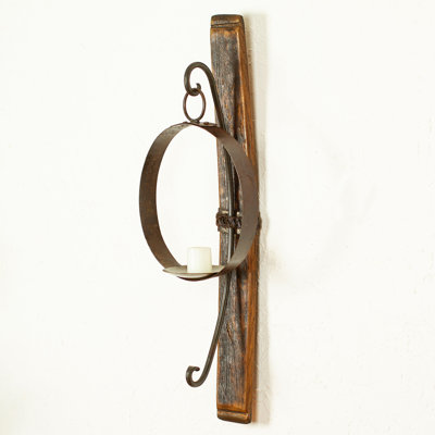 Applique murale en fer et bois Novica