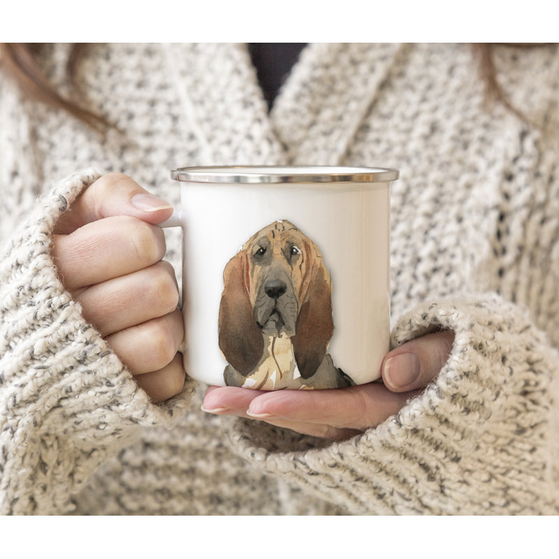 Grande tasse à café à fermeture bloodhound dog Corinthian