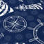Tapis bleu intérieur / extérieur en polyester tissé à la machine Laingsburg-87396103