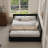 Upholstered Daybed With Backrest, Reversible Armrests, And Storage Drawers-1349014257-1350107099
