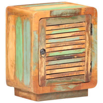 Bedside Cabinet 15.7" x 11.8" x 19.7" Solid Reclaimed Wood