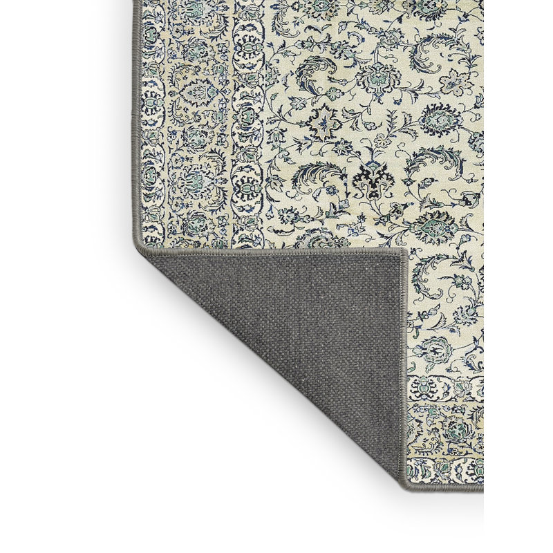 Tapis beige / vert Earleville, Rectangle 6 pi x 9 pi