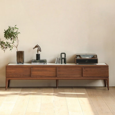Minimalist Solid Wood TV Cabinet