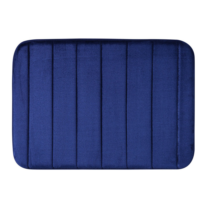 Bryen Memory Foam Non-Slip Contour Mat, Navy