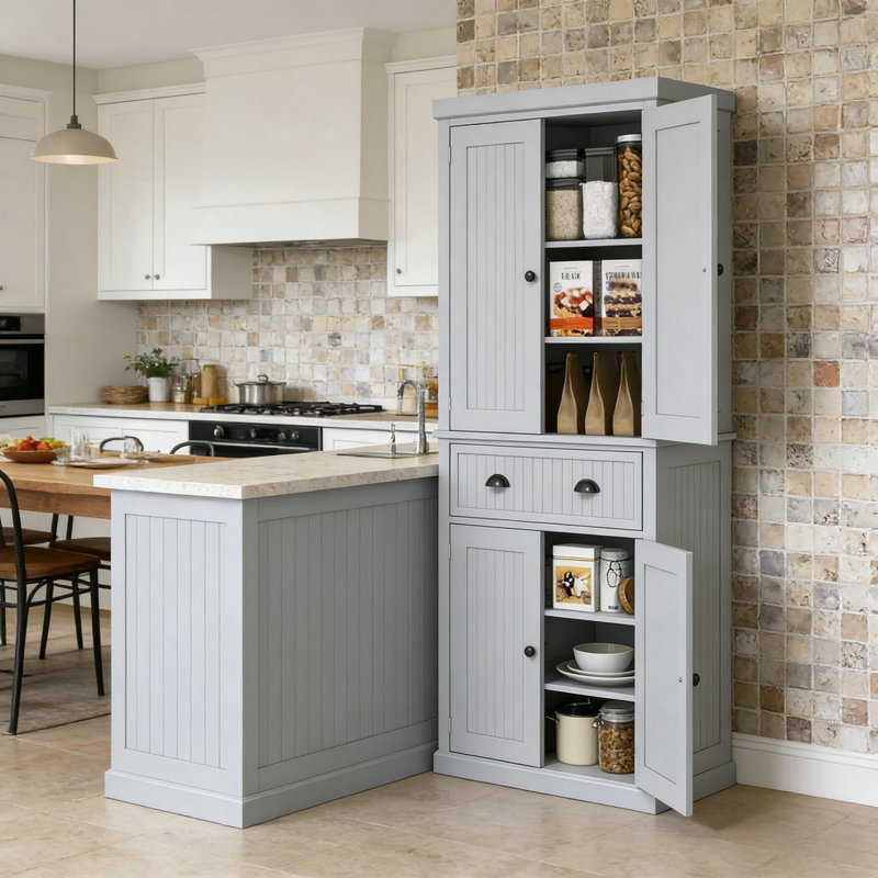 Armoire haute, Gris