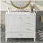 Armoire de rangement moderne de 36 po avec cadre en pin massif, 1 porte à fermeture douce et 3 tiroirs, armoire de rangement moderne-1090998986