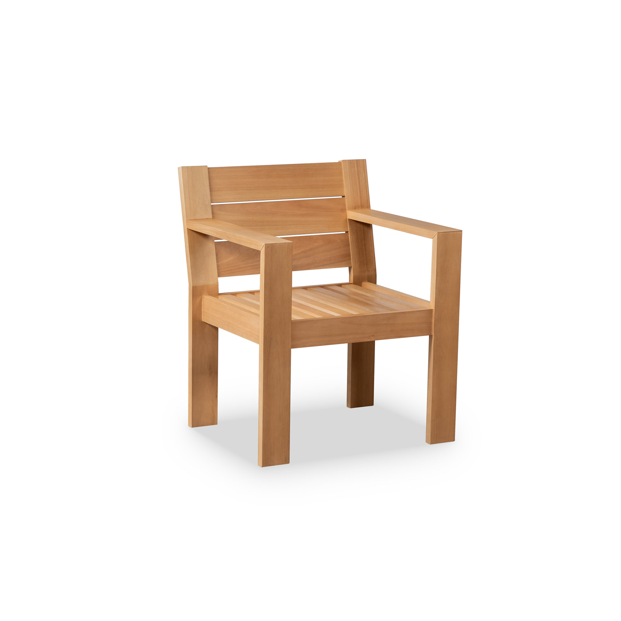 Callen Wood Patio Dining Chairs With Seat Cushion (Set of 2)