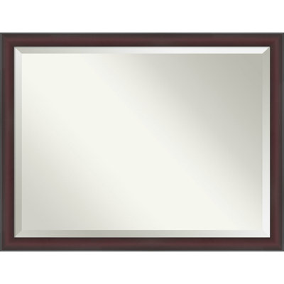 Grand Narrow Beveled Framed Wall Mirror