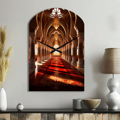 Islam Art The Inner II - Unique Shape Islam Metal Wall Clock, Freeform Metal Wall Clock Print