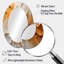 Doré et beige Soft Wave Paint II - miroir mural ovale moderne-382627654