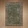 Oriental Neutral Vintage Machine Washable Non-Slip Dark Green Indoor Rug