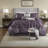 Elegant 7 Piece Bedding Sets, King Polyester Tufted Comfort For Home
