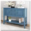 Console de rangement rétro avec quatre petits tiroirs et une tablette inférieure-1537612653