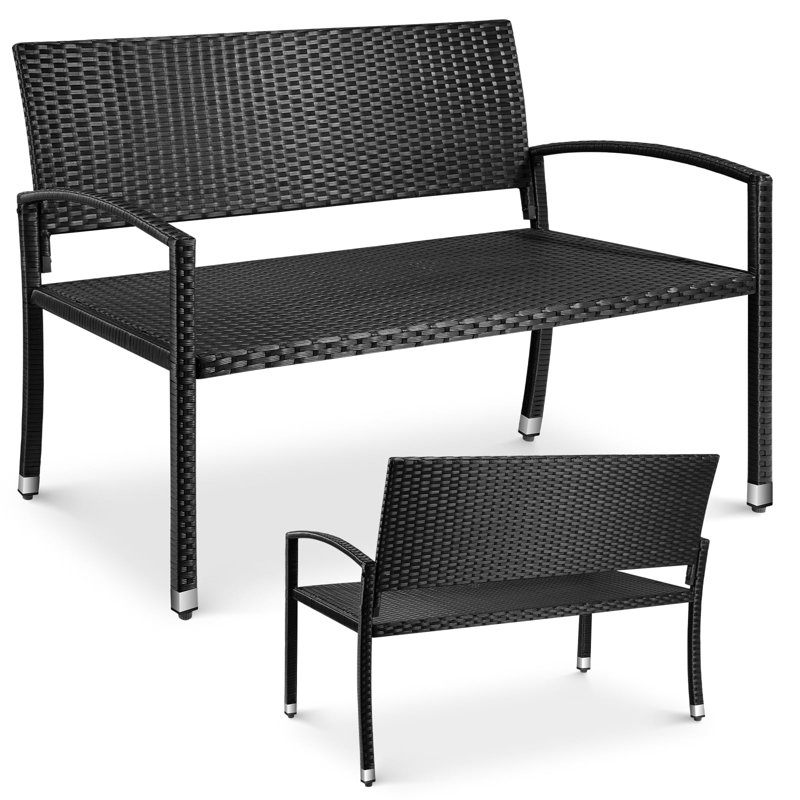 Garden Bench, Black