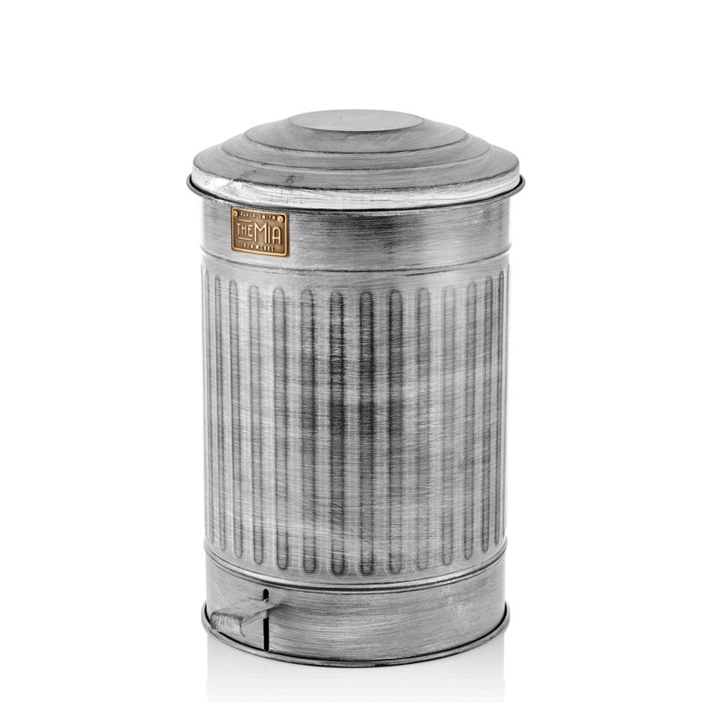 Steel Step On Rubbish Bin, 37L