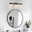Applique murale moderne à 3 lumières à DEL avec verre ondulé texturé noir mat et applique murale moderne à intensité variable-128985076