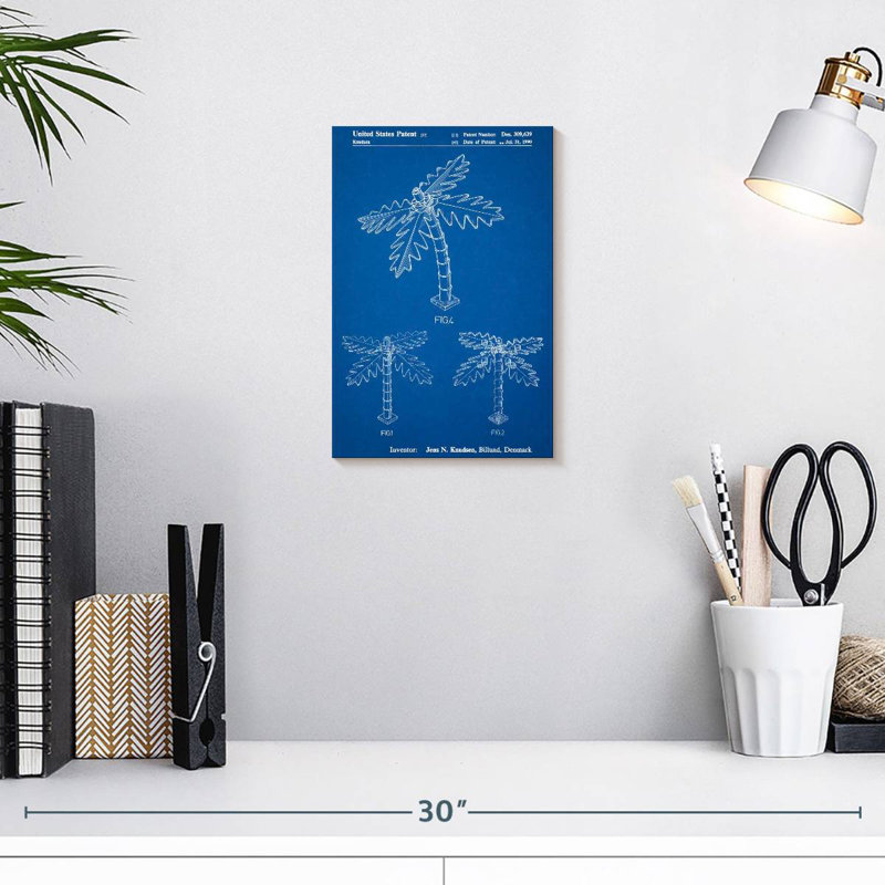 Affiche «Blueprint Lego Tree Laelle», H 12 po x l 8 po