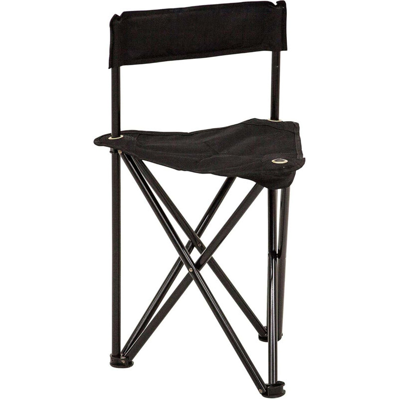 Chaise de chasse pliante, noire