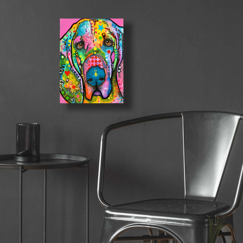 «Bloodhound» par Dean Russo, H 16 po x l 12 po x P 0,13 po