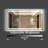 Novel Rectangular Modern LED Light Anti-Fog Bathroom Glass Hanging Mirror-492079301-492079303