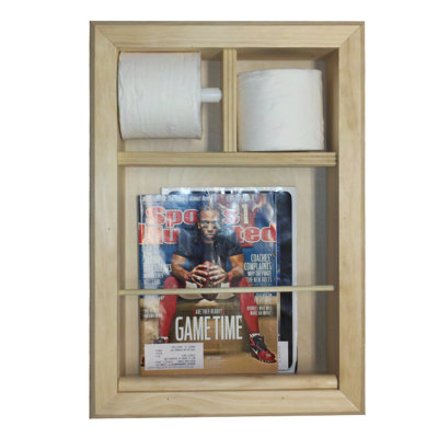 Meridian Toilet Paper Holder Recessed Magazine Rack