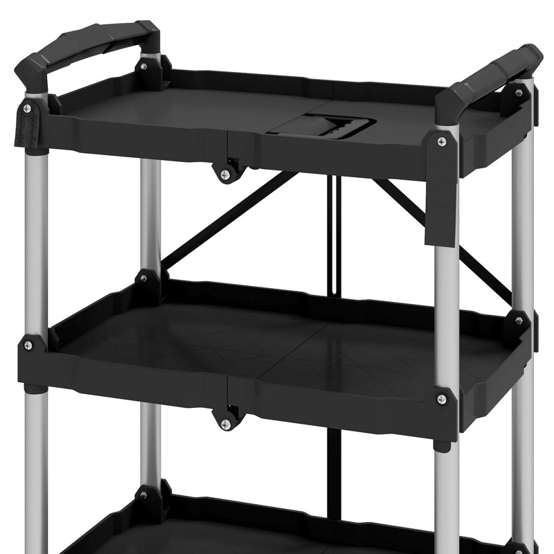 Chariot utilitaire pliable avec roues H 34,25 po x l 15,35 po, H 34,25 po x l 15,35 po x P 23 po