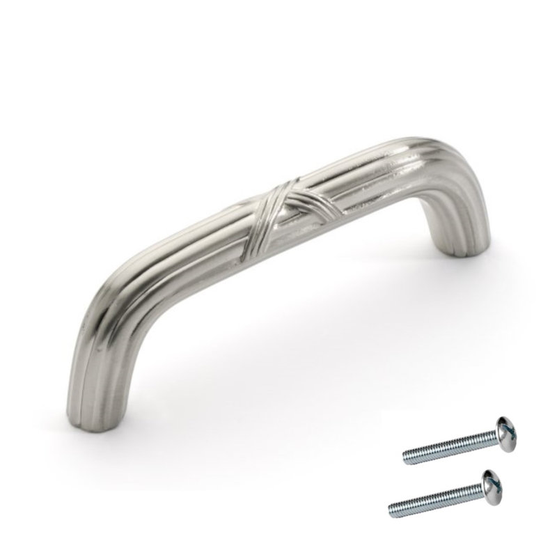 Poignée arche 3 po central Super Saver, Nickel satiné