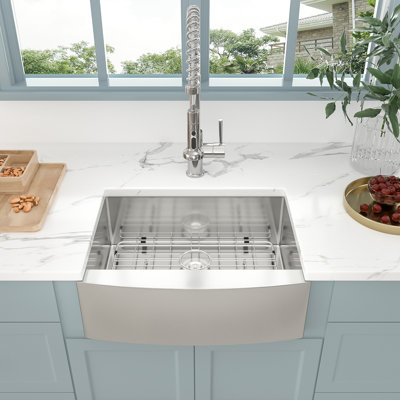 Farmhouse/Apron Kitchen Sink with Accessories