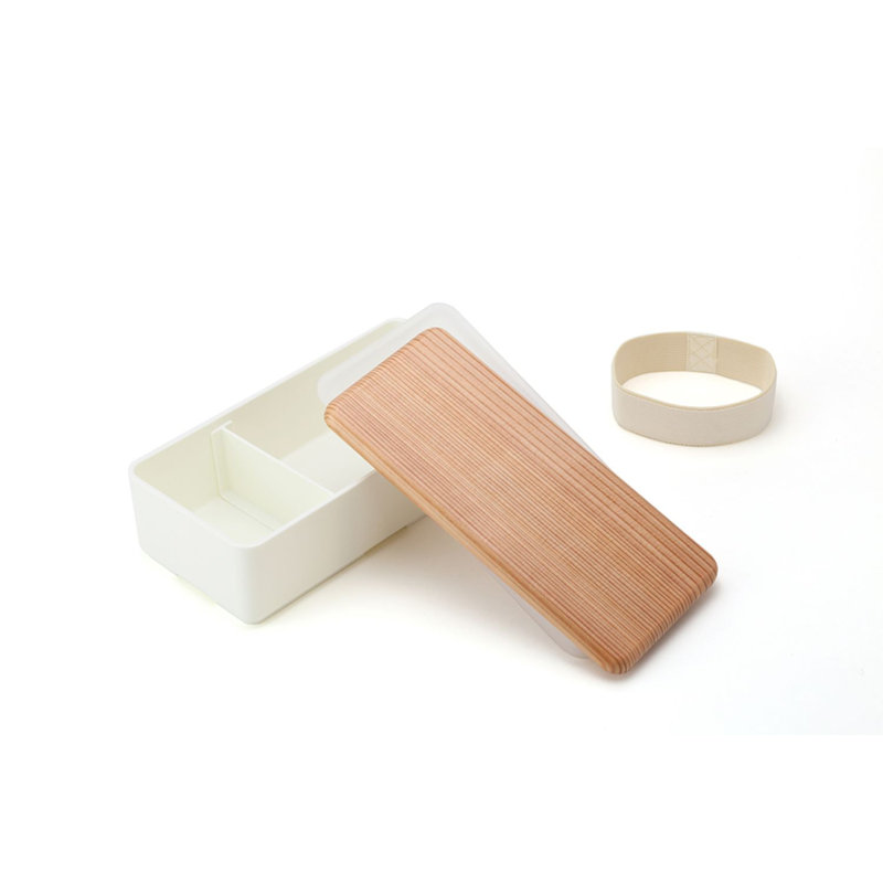 Boîte à bento rectangulaire, Blanc