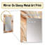 Orange and Beige Unbounded Imagination II - Large Wall Mirror On Metal-519857331