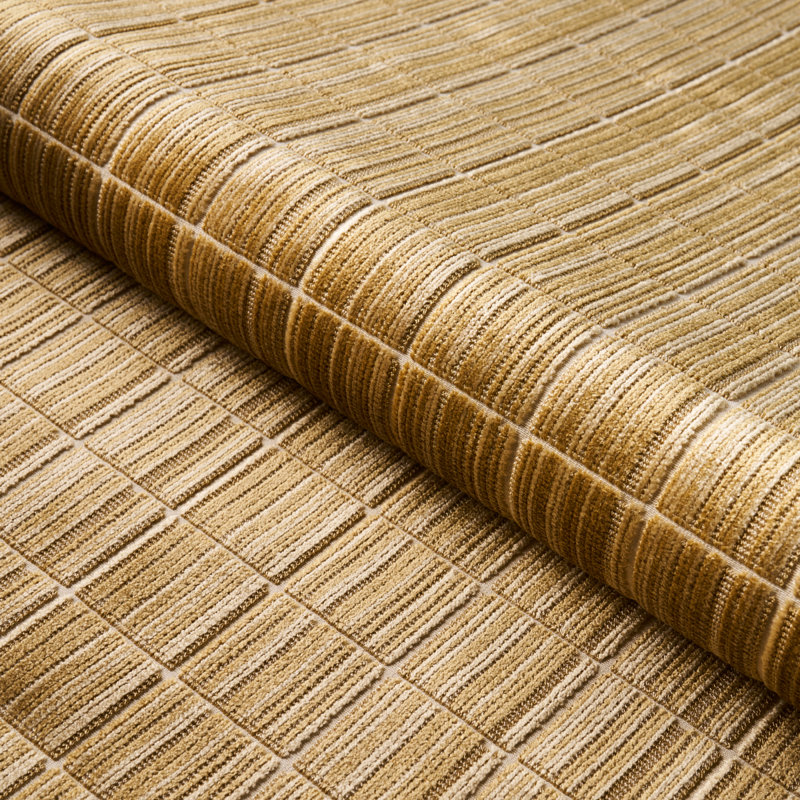 Tissu en velours Corneille, Cuivre