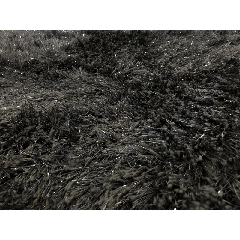 Potts Solid Colour Shag Area Rug, Rectangle 120 x 170cm