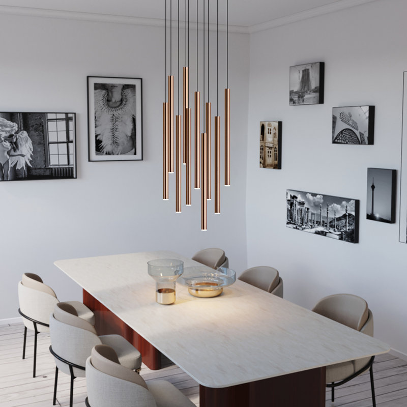 Baileyton 10 - Light Cluster Pendant, Copper