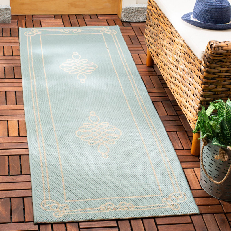 Tapis d'intérieur / extérieur Cherene, Tapis de couloir 2 pi 3 po x 6 pi 7 po