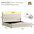 Upholstered King Bed Frame with 4 Storage Drawers and 52.5" Tall Headboard, Platform Bed with Charging Station & LED Light, No Spring Box Needed-830981436-830981433