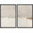 Minimal Landscape "Beige Tan Grunge Abstract Modern Artwork, Simple Minimalist Neutral Wall Pictures, Framed Canvas Giclee Print 2 Pieces Wall Art"-92285391-119463607-92285394