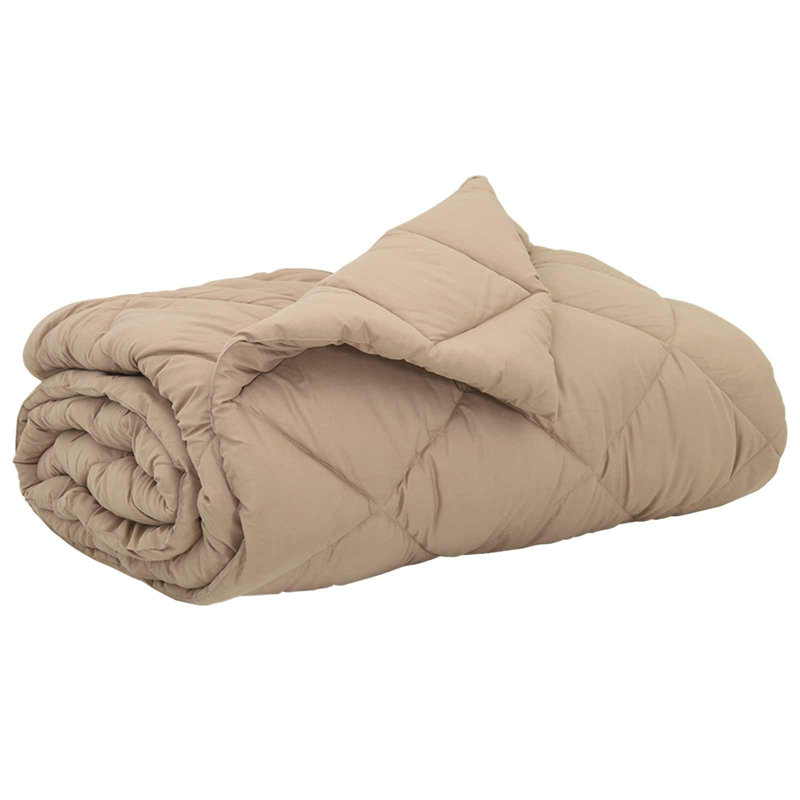 Microfiber Solid Colour Bedspread, Super King, Taupe