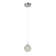 Zerkle 1-Light Chrome Single Pendant With A Clear Bubble Crystal Shade