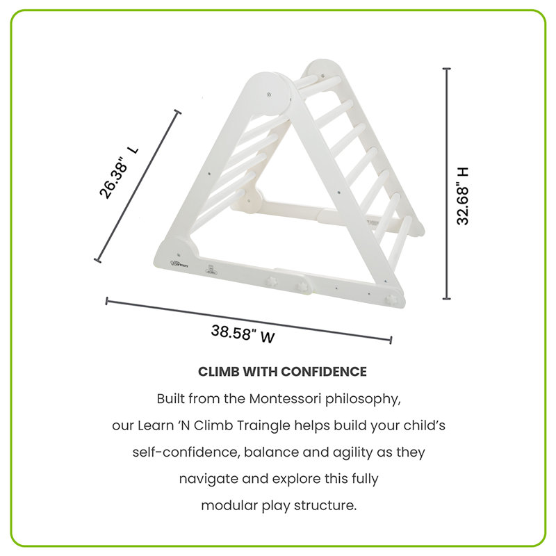 Triangle «Apprendre et grimper», Blanc doux